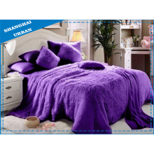 6 Piece Violeta Faux Fur Blanket com conjunto de cama